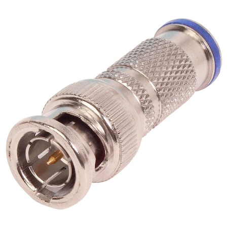 Quest Technology International BNC (Male) Compression Connectors, 75 Ohm - Rg-6 Quad, 10 Pack COM-2016